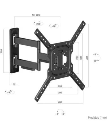 IGGUAL SPTV09-L SUPPORT MURAL TV FULL 23-65 35KG
