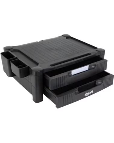 IGGUAL EM2C ELEVADOR DE MONITOR 2 GAVETAS IGG318850 PRETO