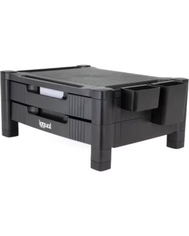 IGGUAL EM2C ELEVADOR DE MONITOR 2 GAVETAS IGG318850 PRETO