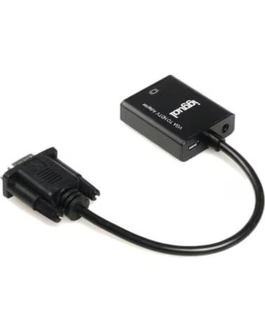 IGGUAL Adaptador VGA a HDMI audio microUSB