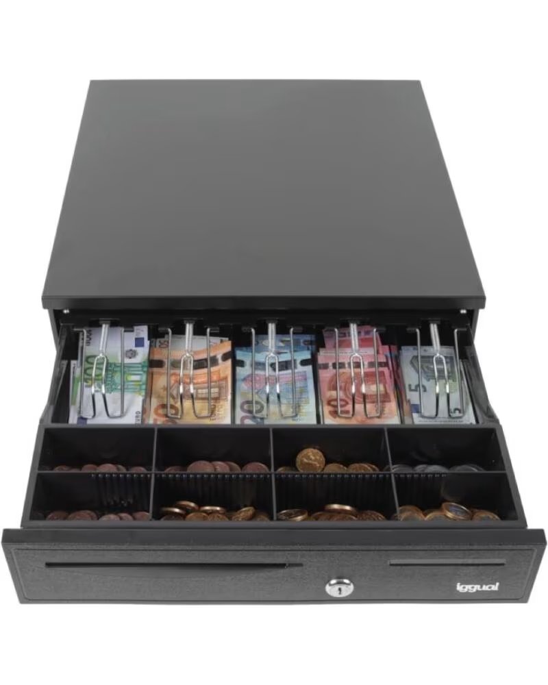 IGGUAL Cajon Portamonedas IRON-50 42cm 58 negro