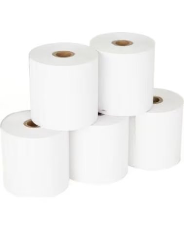 IGGUAL Pack 5 rollos papel termico sin BPA 57X57mm