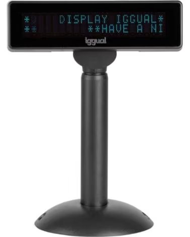 IGGUAL Visor TPV regulable USB VFD 7 INFO DISPLAY