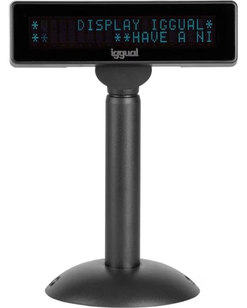 IGGUAL Visor TPV regulable USB VFD 7 INFO DISPLAY