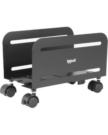 IGGUAL Soporte CPU metalico con ruedas SOP2