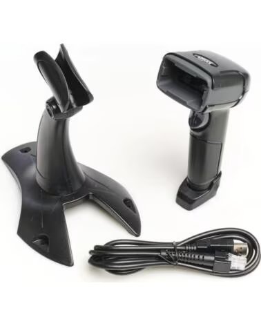 IGGUAL Lector codigo barras 2D USB con soporte