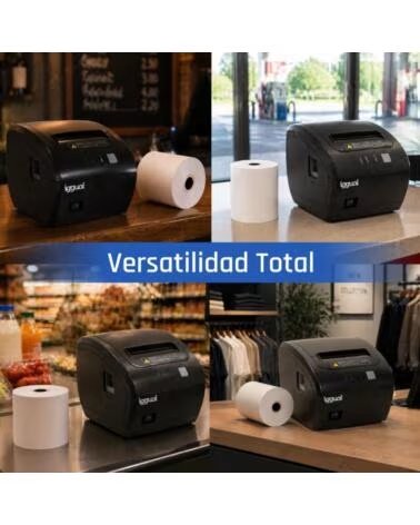 IGGUAL Caja 50 rollos papel termico sin BPA 80x80