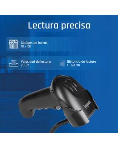 IGGUAL Lector codigo barras 2D USB gatillo soporte