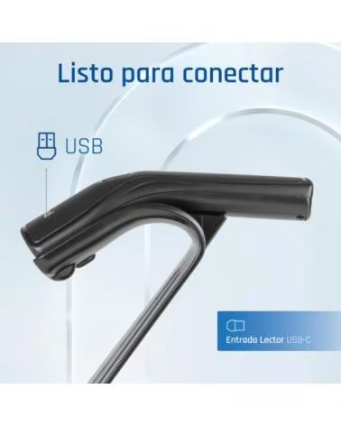 IGGUAL Lector codigo barras 2D USB boton soporte