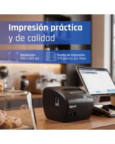 IGGUAL IMPRESORA TÉRMICA TICKETS TP7001 USBRJ45