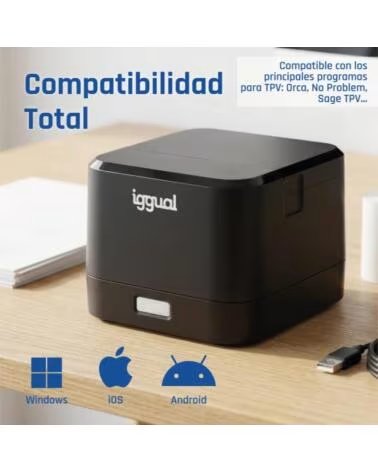IGGUAL Impresora termica tickets TP EASY 58 USBRJ