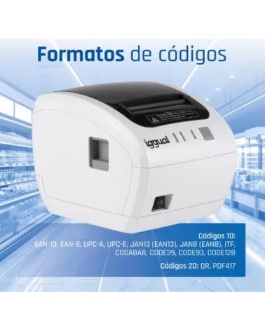 IGGUAL Impresora termica TP EASY 80W USBRJ11 blan