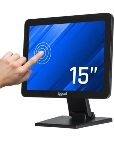 IGGUAL Monitor tactil capacitivo 15 VGA HDMI USB