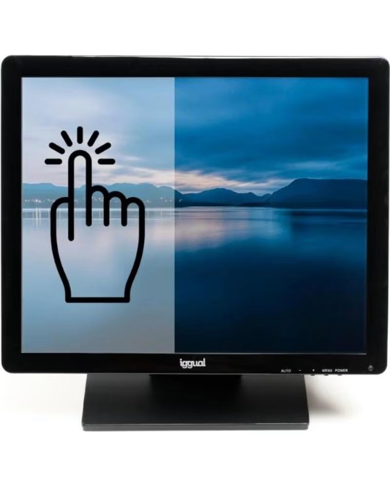 IGGUAL Monitor tactil resistivo 19 USB VGA HDMI