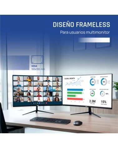 IGGUAL Monitor 27 IPS 1ms FHD 120Hz VGA HDMI Slim