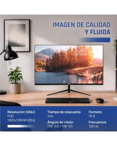 IGGUAL Monitor 27 IPS 1ms FHD 120Hz VGA HDMI Slim