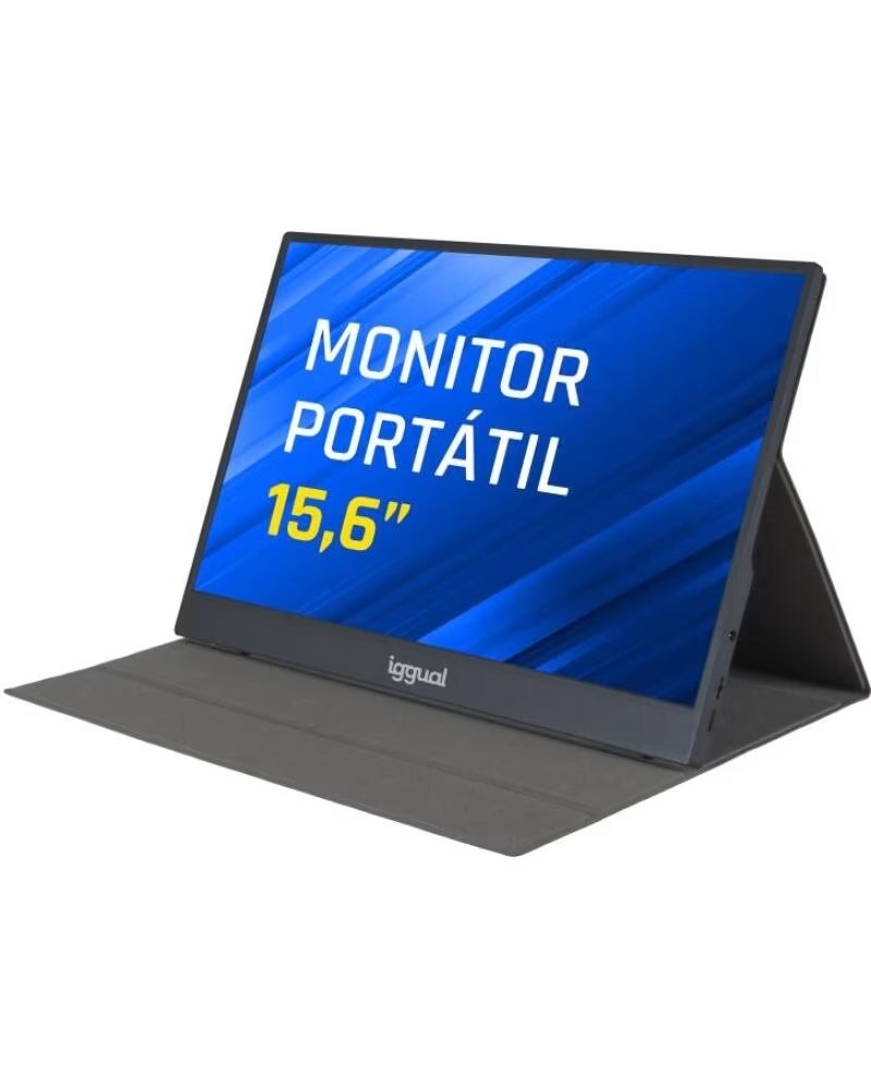 IGGUAL Monitor portatil 15 6 IPS FHD USB-C funda