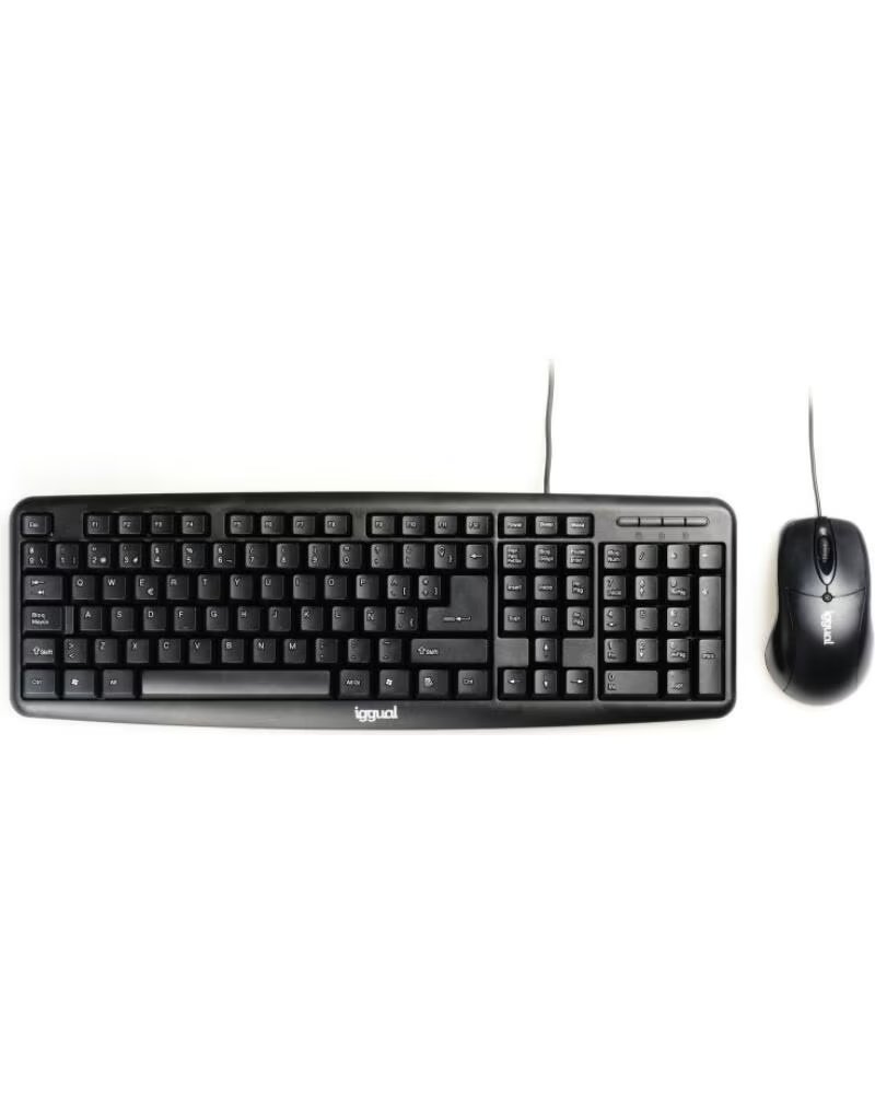 IGGUAL Kit teclado y raton COM-CK-BASIC negro