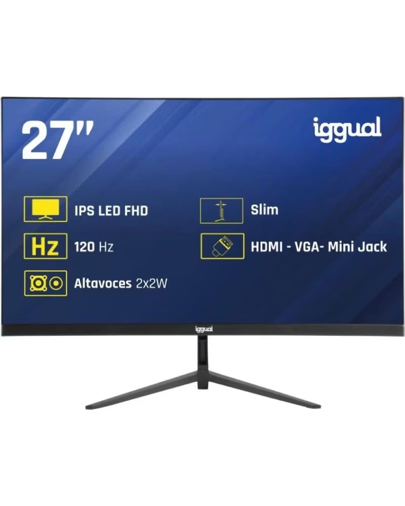 IGGUAL Monitor 27 IPS 1ms FHD 120Hz VGA HDMI MM