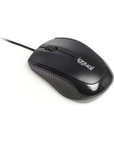IGGUAL Raton optico COM-BASIC-800DPI BLACK