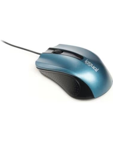 IGGUAL Raton optico COM-ERGONOMIC-RL-800DPI azul
