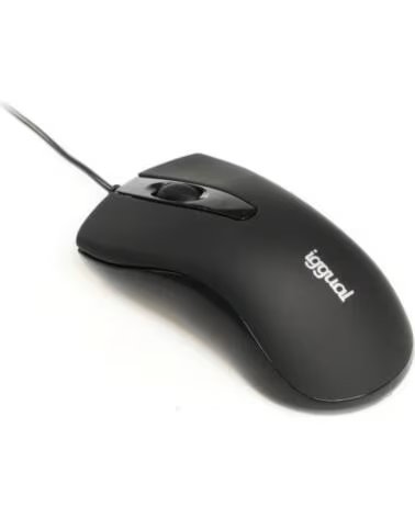 IGGUAL Raton optico COM-BUSINESS-1200DPI negro