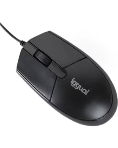 IGGUAL Raton optico COM-BASIC3-800DPI negro
