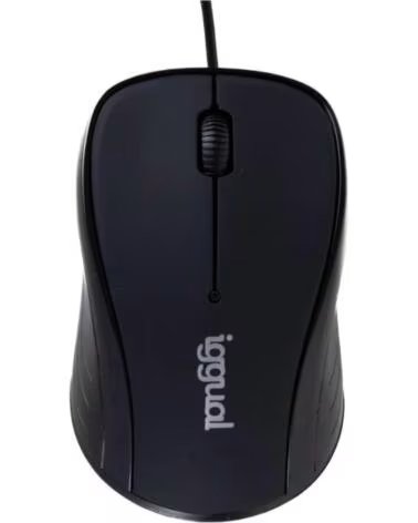 IGGUAL Raton optico XS-KIDS-1600DPI negro