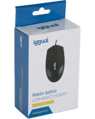 IGGUAL Raton optico COM-BASIC3-800DPI negro