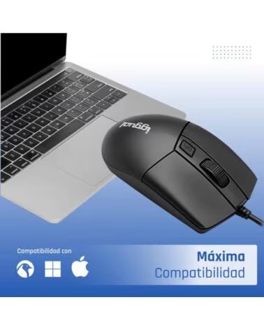 IGGUAL Raton optico COM-BUSINESS2-2400DPI negro
