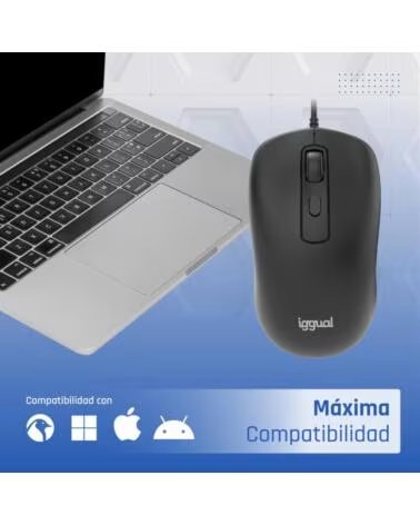 IGGUAL Raton USB OFFICE-ESSENTIAL-4D 2400DPI