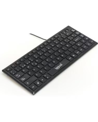 IGGUAL Teclado TKL Slim compacto de membrana 60 USB BLACK