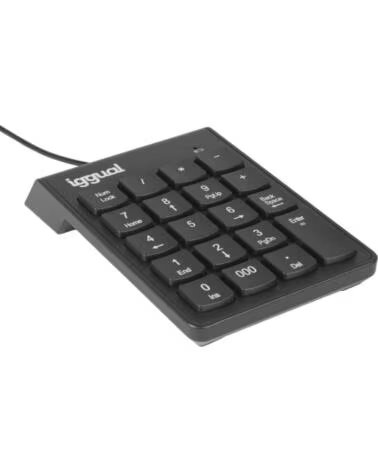IGGUAL Teclado numerico USB CK-NUM-19T negro
