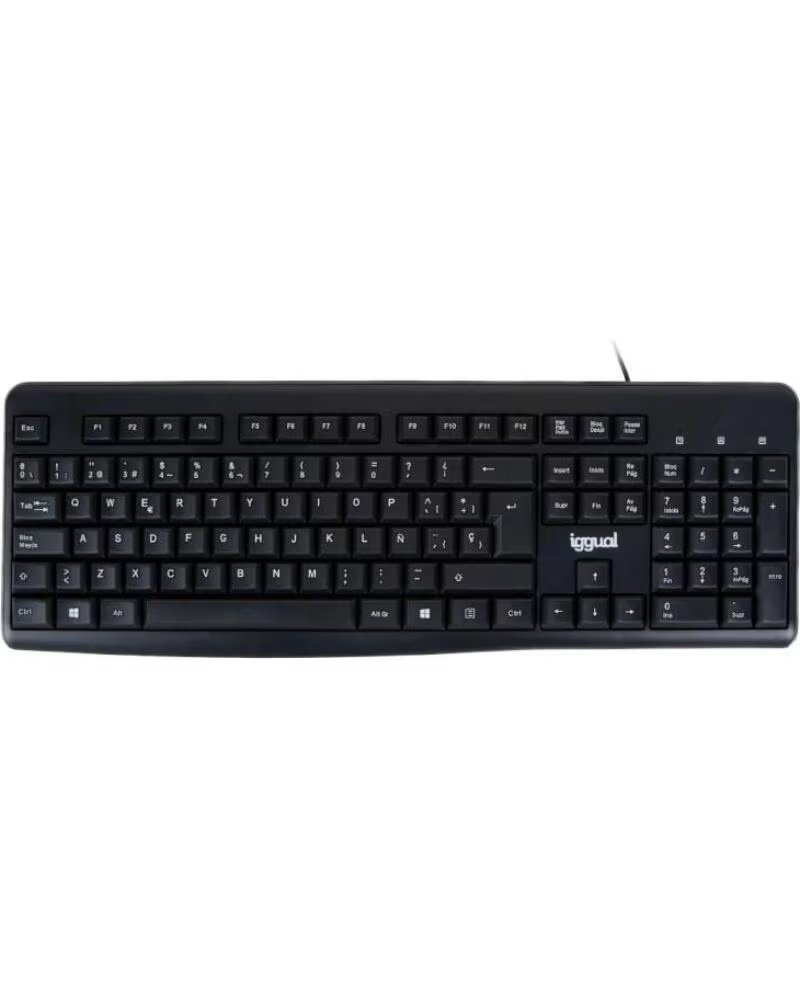 IGGUAL Teclado estandar CK-BASIC2-105T negro
