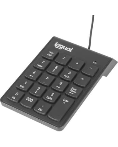 IGGUAL Teclado numerico USB CK-NUM-19T negro
