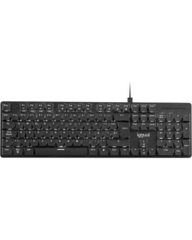 IGGUAL Teclado USB mecanico CK-MECHA-105T negro
