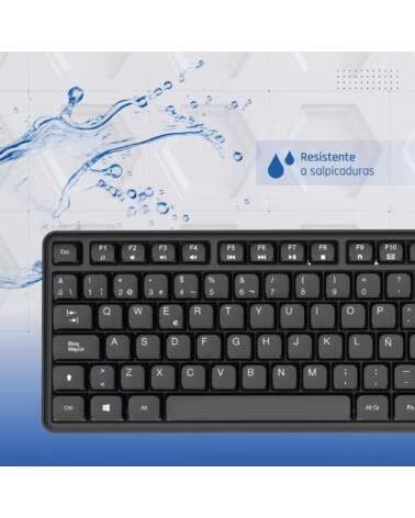 IGGUAL Teclado USB estandar CK-SILENT-105T negro