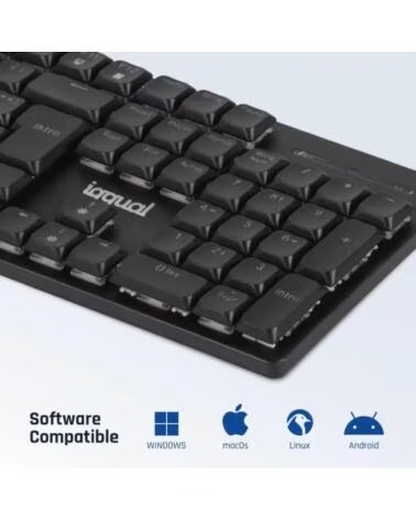 IGGUAL Teclado USB mecanico CK-MECHA-105T negro