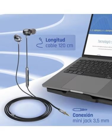IGGUAL Auriculares con micro intrauditivos Jack3 5