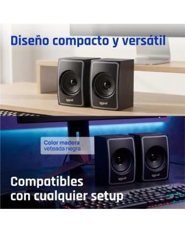 IGGUAL Altavoces 2 0 10W mini-jack USB Bluetooth
