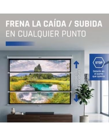 IGGUAL Pantalla manual 1 1 100 180x180 cm