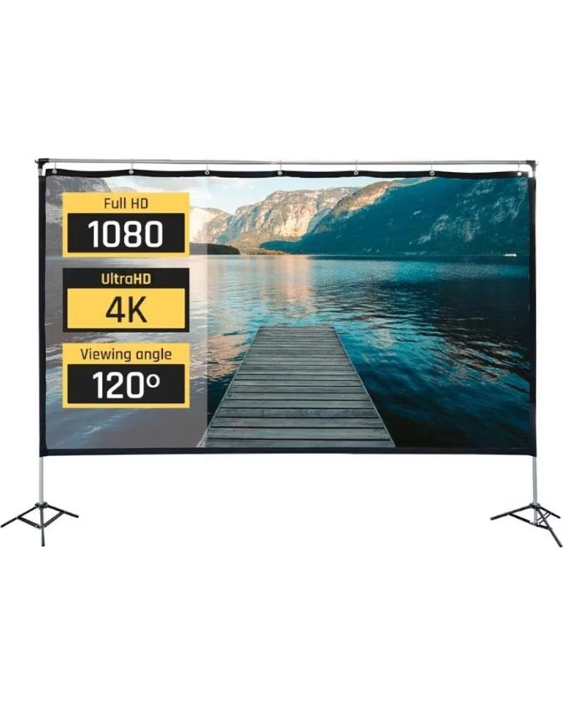 IGGUAL Pantalla exterior portable 120 265x149 cm