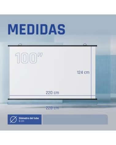 IGGUAL Pantalla enrollable manual 10016 9 PEM100p