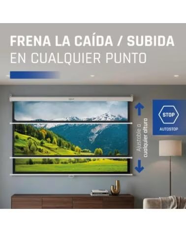 IGGUAL Pantalla manual 16 9 92 203x114 cm