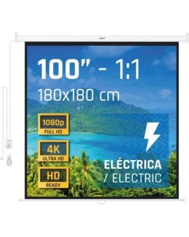 IGGUAL Pantalla electrica 1 1 100 180x180 cm