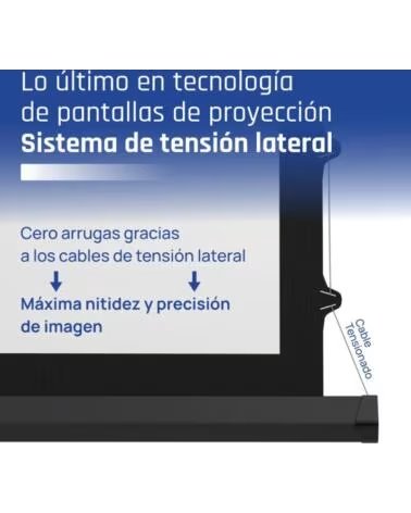 IGGUAL Pantalla elec tensionada 16 9 92 203x114cm