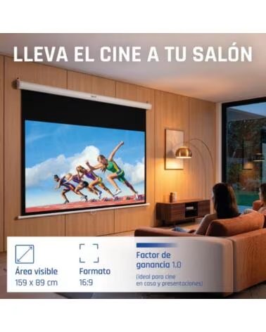 IGGUAL Pantalla manual 16 9 72 159x89 cm