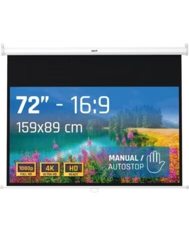 IGGUAL Pantalla manual 16 9 72 159x89 cm