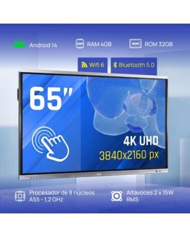 IGGUAL Pantalla interactiva 4K ORCHID 65