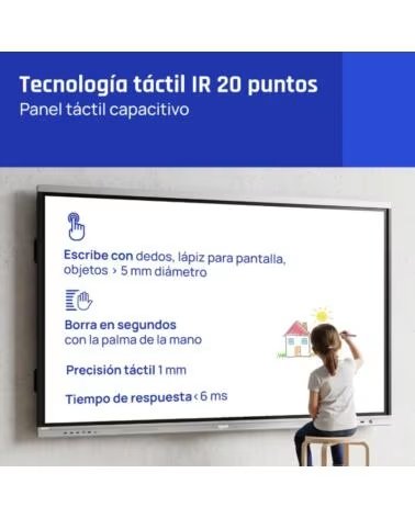 IGGUAL Pantalla interactiva 4K ORCHID 75